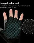 Gym Gloves Fingerless Gloves Anti-Slip Shock-Absorbing Breathable Gloves Sports Gloves for Training Lifting Weight Cycling