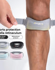 GOBYGO 1Pcs Sports Patella Strap Compression Knee Pads Adjustable Knee Sleeve Outdoor Running Shock Absorption Jump Rope Unisex