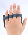 1 Pair Cowhide Bodybuilding Gym Gloves Four-finger Palm Protection Anti-slip Wear-resistant Fitness Sports Training Palm Guard