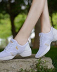 Lightweight Sneakers Fashion Sports Feature Soft Outsole Breathable Running Modern Dance Shoes Sneakers for Woman Practice Shoes