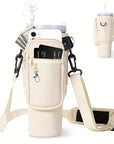 1/2/4 Piece 40oz Water Bottle Carrier Bag Pouch Cover for Thermos Water Bottle Holder Adjustable Shoulder Strap Mug Cover