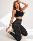 High Waist Sports Leggings Women Seamless Leopard Yoga Pants Sexy Hip Lift Trainning Fitness Outdoor Sports Tights for Women
