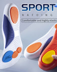 Sport Insoles for Shoes Sole Shock Absorption Deodorant Breathable Cushion Running Insoles for Feet Man Women Orthopedic Insoles