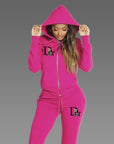 2025 Women Sets Zipper Cardigan Hoodie Sweatpant 2-piece Designer Clothes Fashion Jogging Clothing Chandals Famale Sports Suit