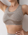 Sports Women Bras Yoga Top Vest High Shockproof Quick-drying Yoga Gym Running Fitness Underwear Ladies Seamless Sportswear