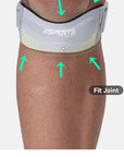 GOBYGO 1Pcs Sports Patella Strap Compression Knee Pads Adjustable Knee Sleeve Outdoor Running Shock Absorption Jump Rope Unisex