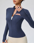 2025 Fall Pilates Quick-Dry Athletic Jacket for Women - Ideal for Gym Workouts & Outdoor Running
