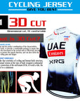2025 UAE Cycling Jersey Set MTB Uniform Bike Clothing Summer Breathable Bicycle Shirt Ropa Ciclismo Bib Pants Maillot Ciclismo