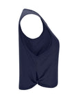Ladies' Fashion Round Neck Yoga Wear Sleeveless Athletic Vest Casual Top Pure Color Loose Comfy Lightweight Short Top