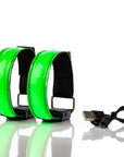Outdoor Sports Night Running Armband LED Lamp USB Rechargeable Safety Belt Arm Leg Warning Wristband Cycling Bike Bicycle Light