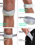 GOBYGO 1Pcs Sports Patella Strap Compression Knee Pads Adjustable Knee Sleeve Outdoor Running Shock Absorption Jump Rope Unisex