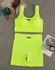 Women Seamless Yoga Set Fitness Workout Suits Sport Bra High Waist Leggings Sexy Deep-V Gym Clothing 2024 New Sportswear
