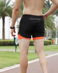 NEW Sport Shorts Men Sportswear 2 In 1 Short Pants Double-deck Beach Bottoms Summer Gym Fitness Training Jogging Running Shorts