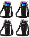 1/2/4 Piece 40oz Water Bottle Carrier Bag Pouch Cover for Thermos Water Bottle Holder Adjustable Shoulder Strap Mug Cover