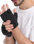 Weightlifting Gloves Women Men Fitness Gym Gloves Half Finger Breathable Non-slip Gel Pad Bodybuilding Training Dumbbells Gloves