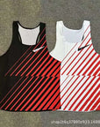 Marathon Runner's Lightweight Quick Dry Breathable Checkered Vest for Outdoor Running Sports Training And Friendly Competitions