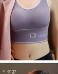 Sports Vest Women Gather Without Steel Ring Shockproof Underwear, Tube Top, Outer Wear, All-match U-shaped Beautiful Back, Big
