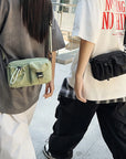 Sports Crossbody Bag, Workwear Style Design, Single Shoulder Bag, Multifunctional Lightweight Chest Bag, Mobile Phone Bag