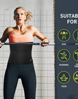 Waist Trainer Trimmer Sweat Belt Band for Men Lower Belly Fat Sauna Abs Shapers Slimming Workout Shapewear Girdle