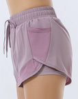 Yoga wear sports Fitness shorts Shorts Women's sports bodybuilding morning run elastic wear bottom yoga shorts quick dry pants