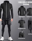 Running suit, men's sports fitness clothes, marathon spring and autumn quick-drying clothes, training clothes
