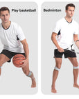 GOBYGO 1Pcs Sports Patella Strap Compression Knee Pads Adjustable Knee Sleeve Outdoor Running Shock Absorption Jump Rope Unisex
