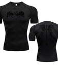 Men's T-shirt Men Running Sport T Shirt Men Compression Fitness Tops Tee Quick DryTight Training Gym Sport Running Shirts Jersey