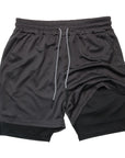 2023 Men Sport Shorts Sportswear Double-deck Running Shorts 2 In 1 Beach Bottoms Summer Gym Fitness Training Jogging Short Pants
