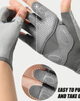 1Pair Workout Gloves Men Women Gym Lifting Fitness Climbing Exercises Work Out Wrist Belt Shock Absorb Foam Pad Palm Crossfit