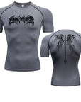 Men's T-shirt Men Running Sport T Shirt Men Compression Fitness Tops Tee Quick DryTight Training Gym Sport Running Shirts Jersey