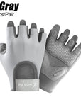 1Pair Workout Gloves Men Women Gym Lifting Fitness Climbing Exercises Work Out Wrist Belt Shock Absorb Foam Pad Palm Crossfit