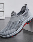 2025 Breathable Hiking Shoes Men Air Mesh Casual Sneakers For Outdoor Lightweight Casual Shoes Men New Fashion Walking Shoes