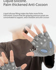 GTUBIKE 1 Pair Gym Body Building Training Fitness Gloves Sports Weight Lifting Exercise Slip-Resistant Gloves for Yoga Gloves