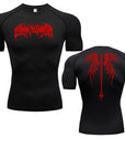 Men's T-shirt Men Running Sport T Shirt Men Compression Fitness Tops Tee Quick DryTight Training Gym Sport Running Shirts Jersey