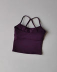 Women's Yoga Sports Fitness Vest, Pilates Running Bra, Thin Belt, Professional Training Underwear, Chest Mat, Fitness Gear
