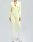 Yoga Suit Gym Set Women Training Sportswear Fitness Long Sleeved Sports Jumpsuit Women Push Up Female Workout Clothes Bodysuits