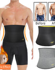 Waist Trainer Trimmer Sweat Belt Band for Men Lower Belly Fat Sauna Abs Shapers Slimming Workout Shapewear Girdle