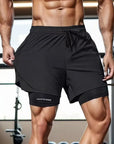 Summer New High Quality Ice Silk Shorts For Sports Quick Drying Fitness Men's Three Piece Running Basketball Shorts