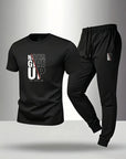 Men's casual sports outfit - T-shirt and pants - Men's underwear and sleepwear - Trendy and fashionable outfit Environmentally