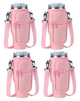 1/2/4 Piece 40oz Water Bottle Carrier Bag Pouch Cover for Thermos Water Bottle Holder Adjustable Shoulder Strap Mug Cover