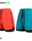 Summer New High Quality Ice Silk Shorts For Sports Quick Drying Fitness Men's Three Piece Running Basketball Shorts