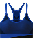 Women Breathable Sports Bra Absorb Sweat Shockproof Padded Gym Running Fitness Double Layer Seamless Yoga Sports Bra Underwear