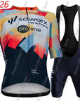2026 Women SD Worx Team Cycling Jersey Set Bicycle Clothing Road Bike Shirts Suit Bicycle Bib Shorts MTB Ropa Maillot