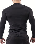 Spider Print Long Sleeve Compression Shirts for Men Gym Workout Rash Guard Undershirts Baselayers Athletic Quick Dry Tees Tops