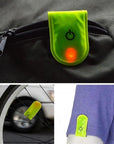 Outdoor Sports LED Safety Light Reflective Magnetic Clip On Strobe Reflector Warning Clip Night Running Shoes Collar Lamp Access