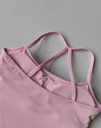 Women's Yoga Sports Fitness Vest, Pilates Running Bra, Thin Belt, Professional Training Underwear, Chest Mat, Fitness Gear