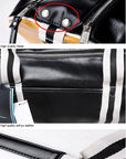 Sport Gym Bag for Women Men Shoulder Bags with Shoes Storage Pocket Fitness Training Waterproof Leather Travel Bag Handbag Daily