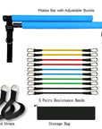 Fitness Yoga Pilates Bar Portable Gym Accessories Sport Elastic Bodybuilding Resistance Bands For Home Trainer Workout Equipment
