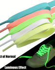 1 Pair Luminous Shoelaces For Sneakers Men Women Sports Shoes, Reflective Shoelaces