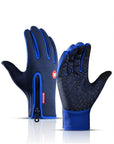 Winter Gloves Touch Screen Riding Motorcycle Sliding Waterproof Sports Gloves With Fleece